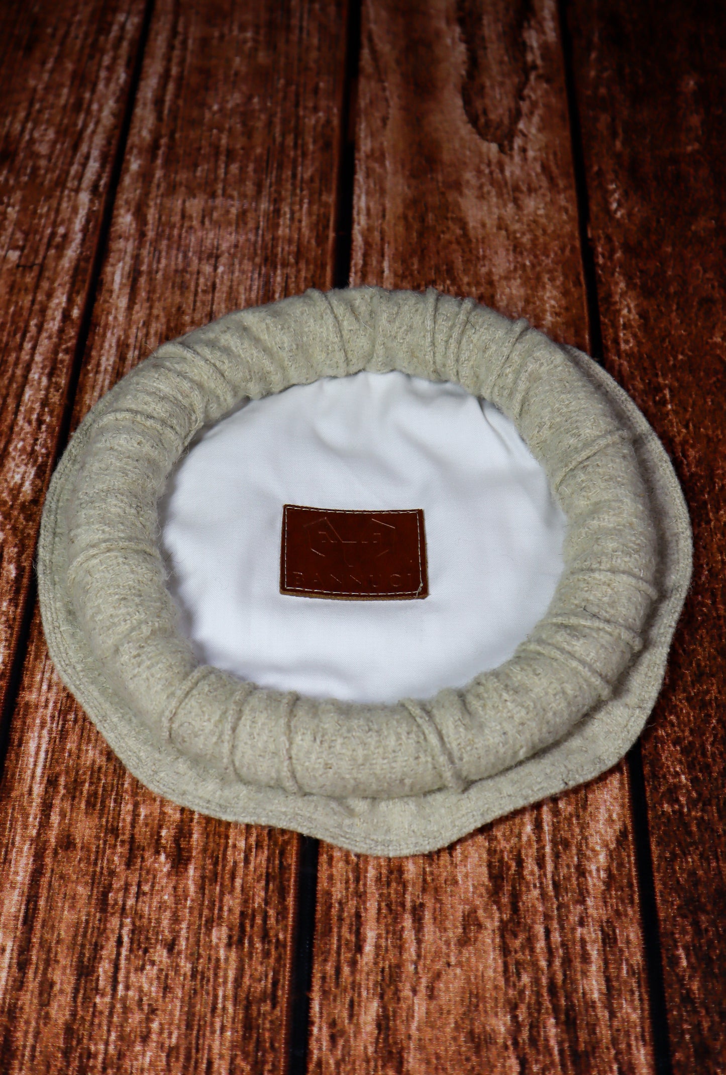 Luxury Hand Made Pure Woolen Beige Chitrali Pakol Cap