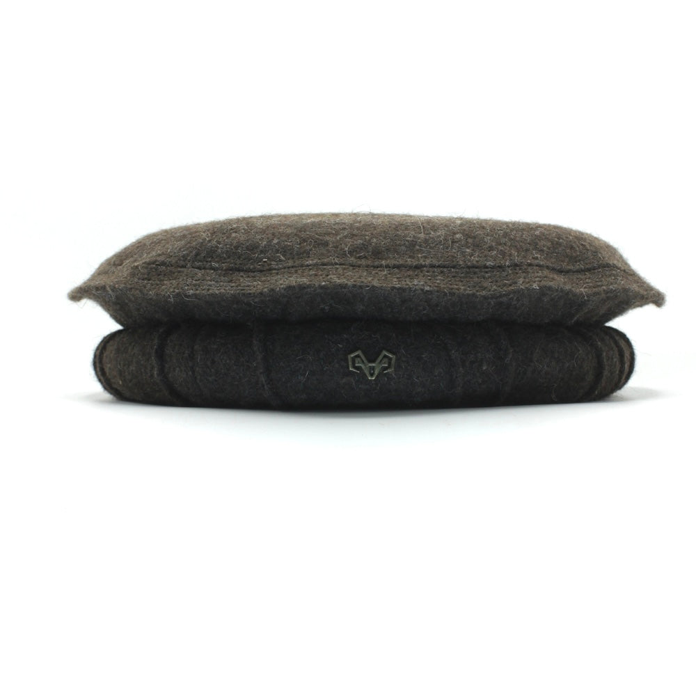 Luxury Hand Made Pure Woolen Dark Brown Chitrali Pakol Cap