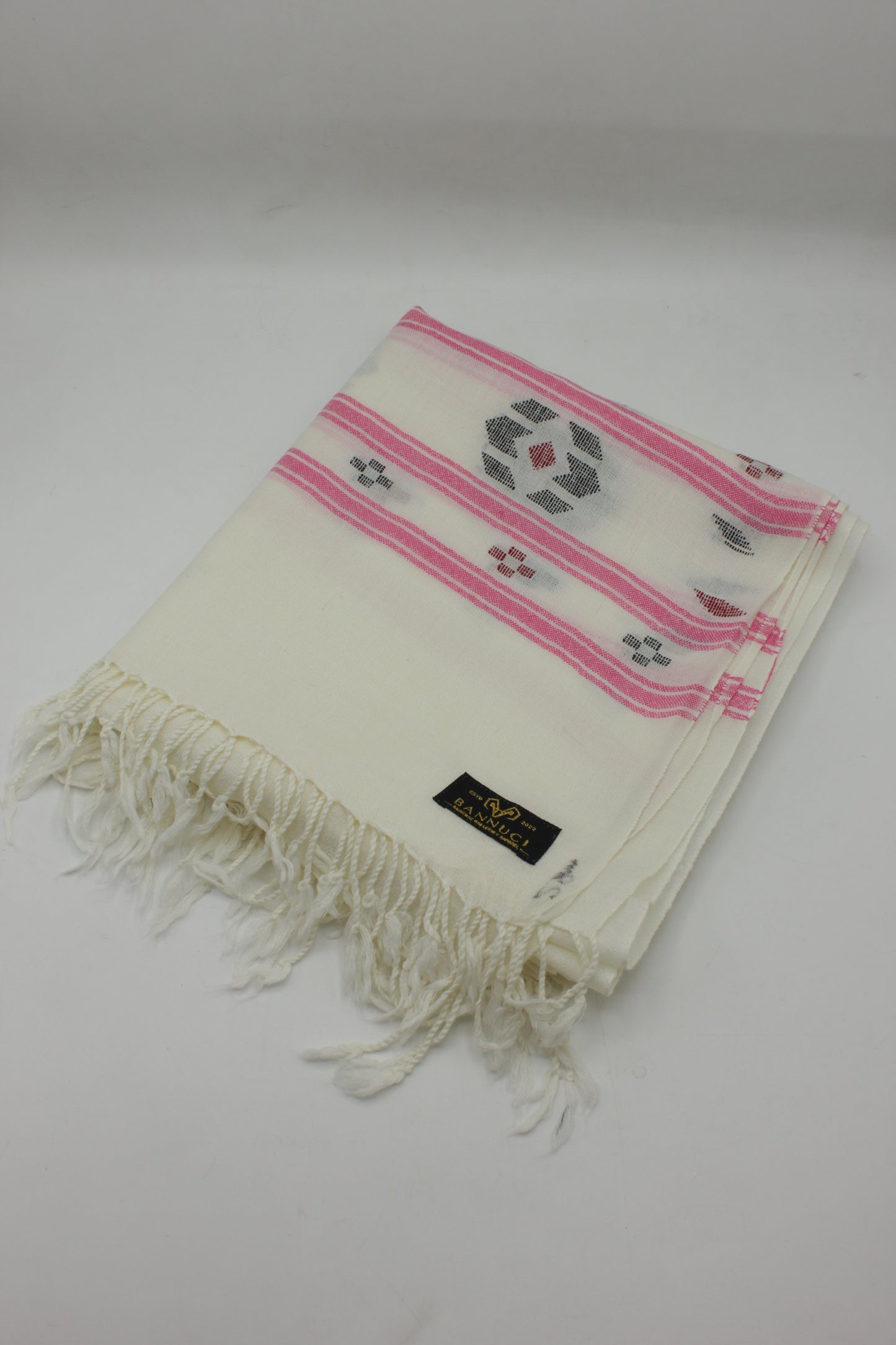 PREMIUM QUALITY OFF WHITE MULTI COLOR WOOLEN SHAWL FOR WOMEN