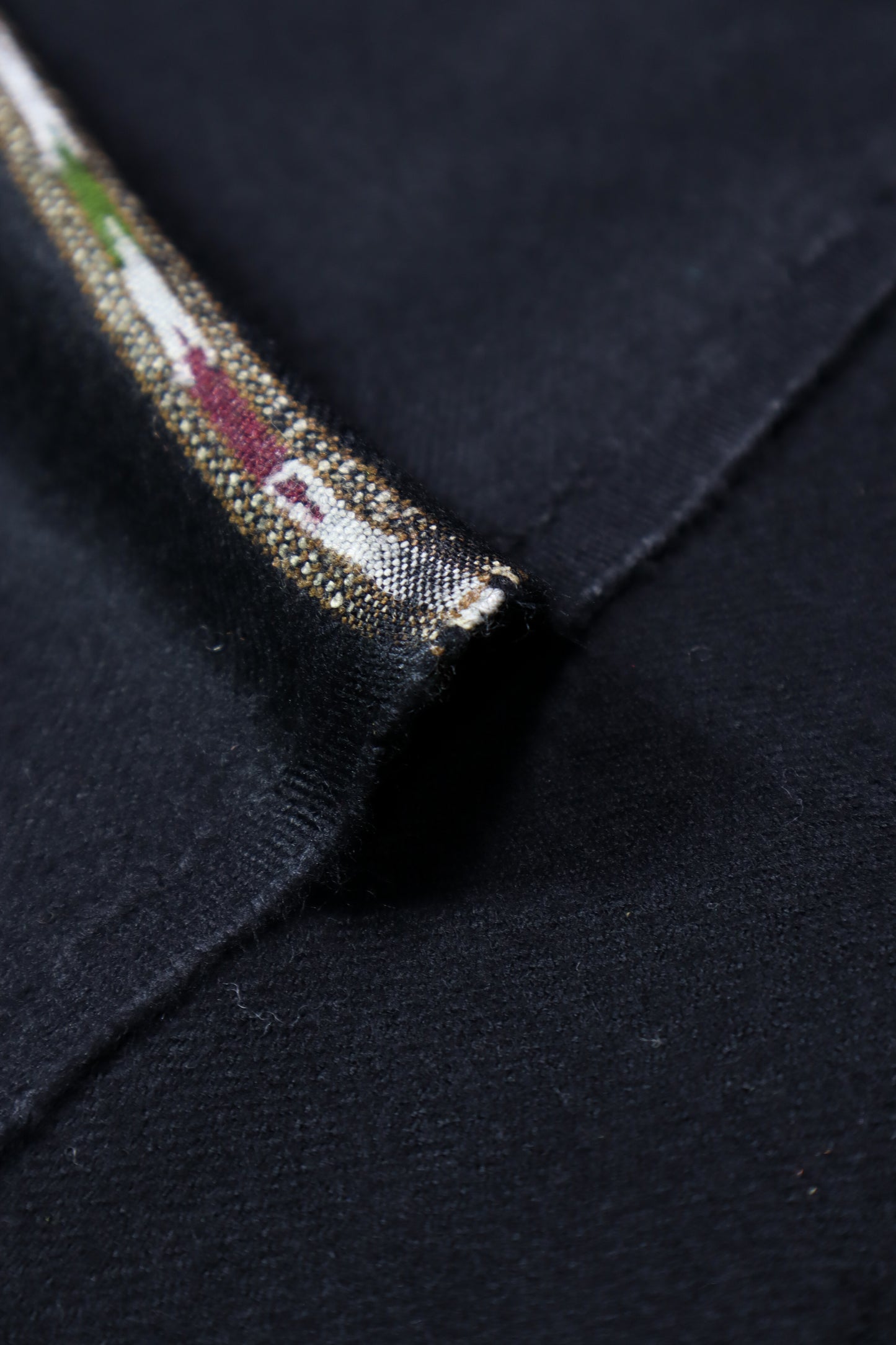 Premium Quality Double Fiber Black striped Pure Woolen Shawl