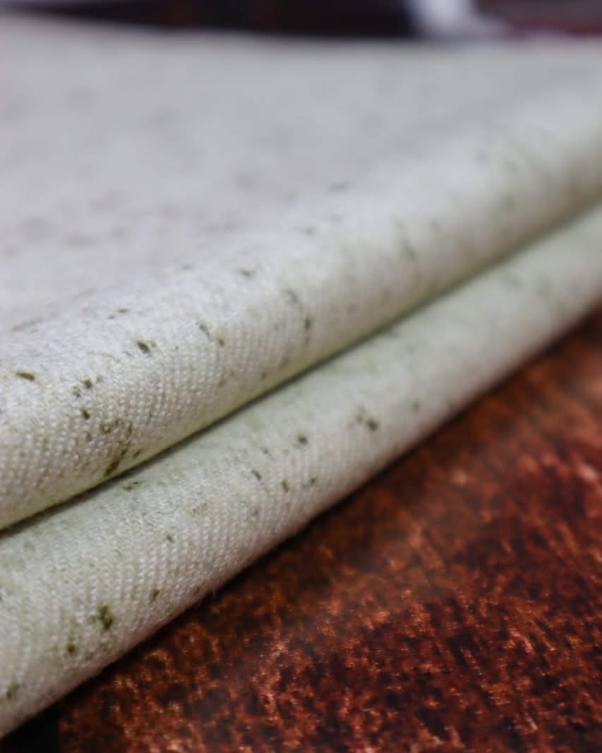 Premium Quality Off White Dotted Woolen Blend Shawl