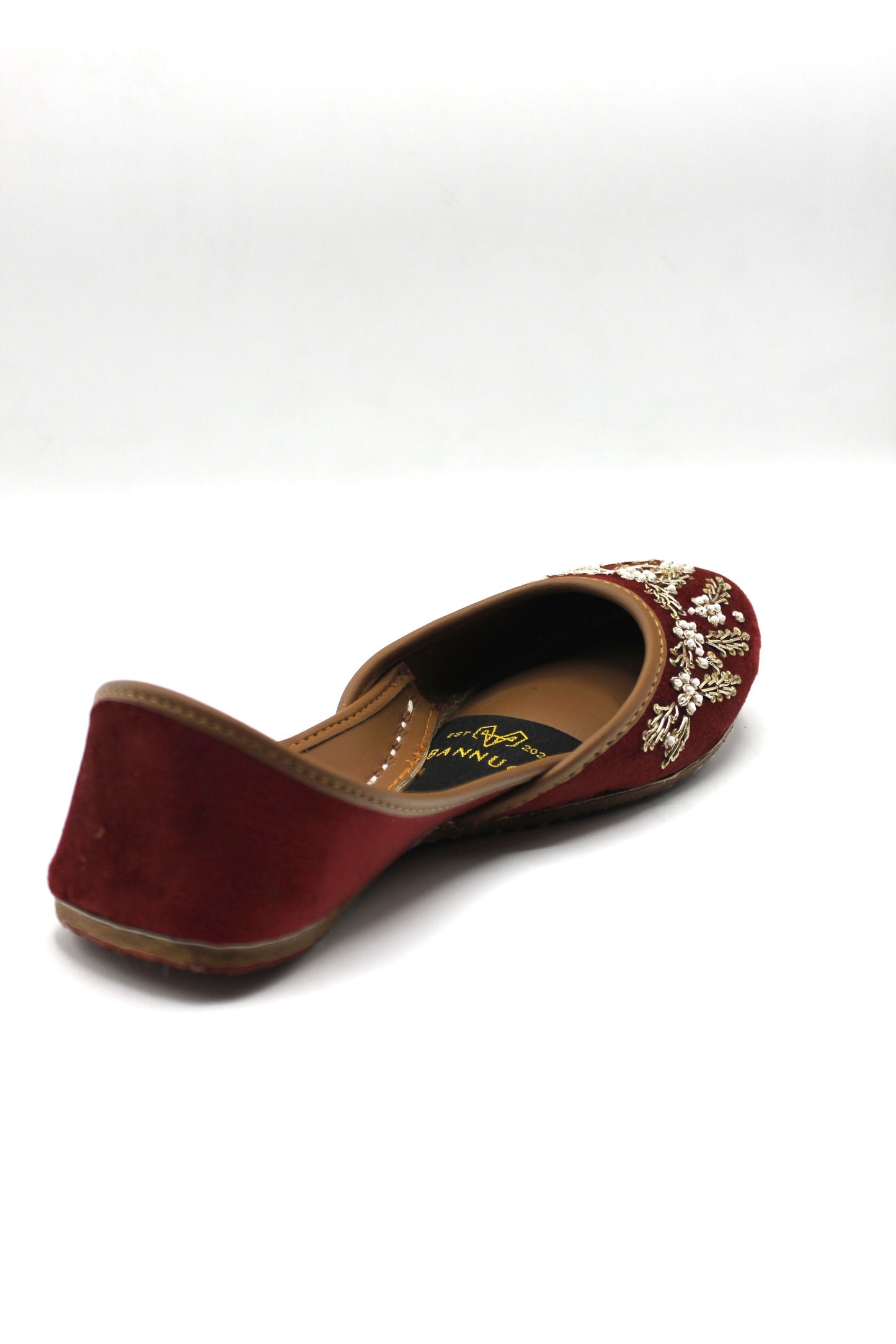 Premium Quality Red Embroidered Khussas