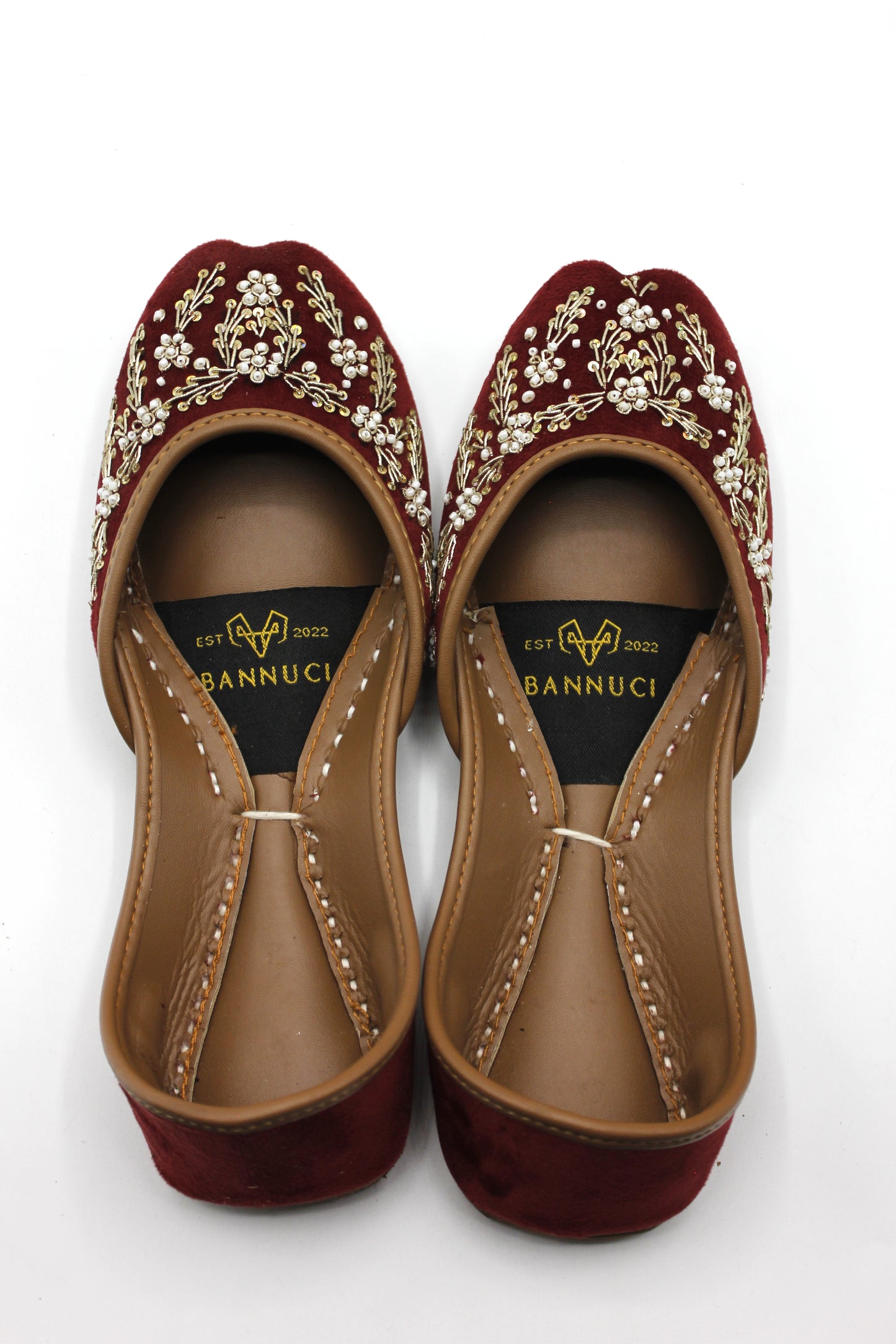 Premium Quality Red Embroidered Khussas