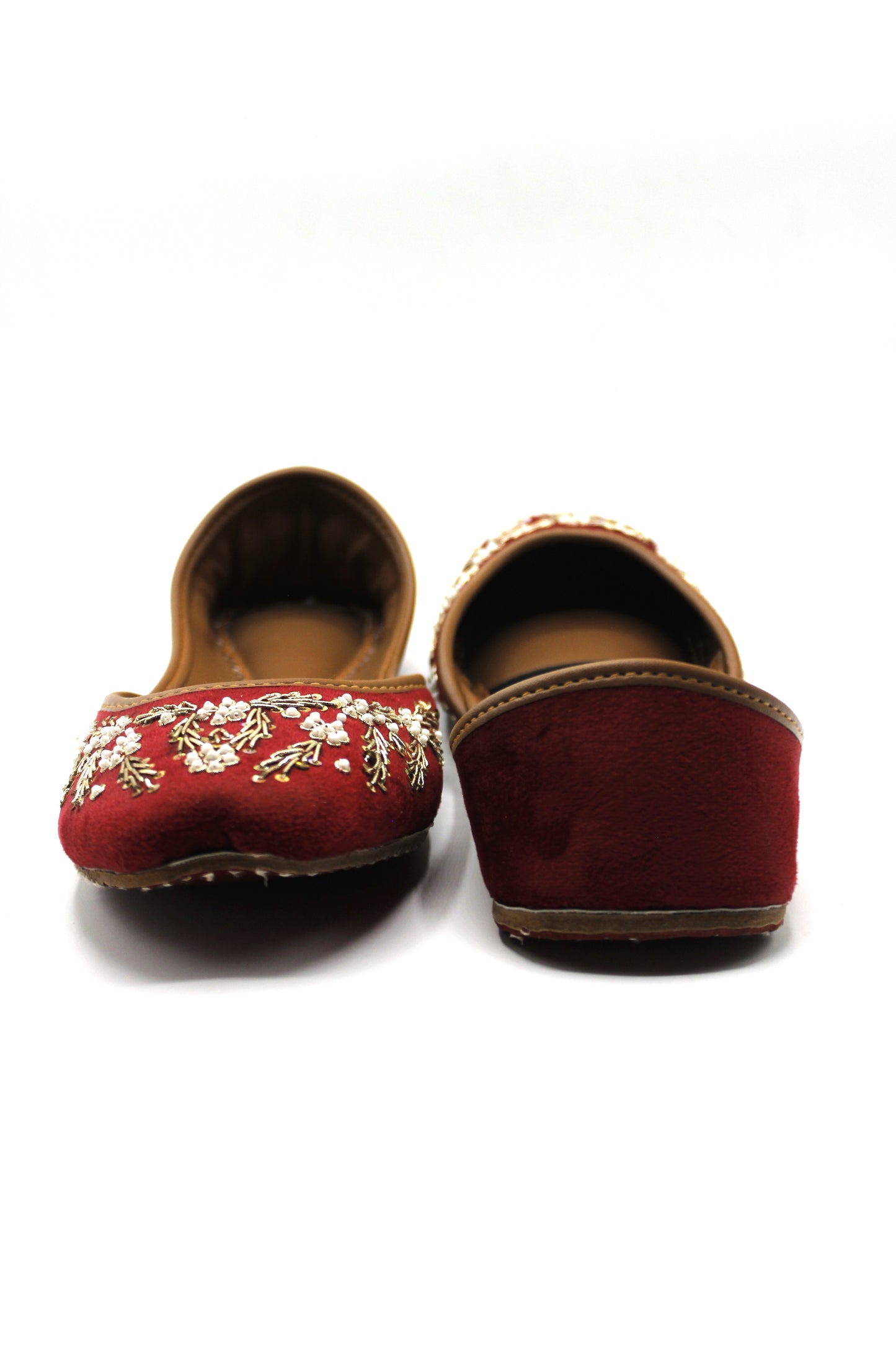 Premium Quality Red Embroidered Khussas