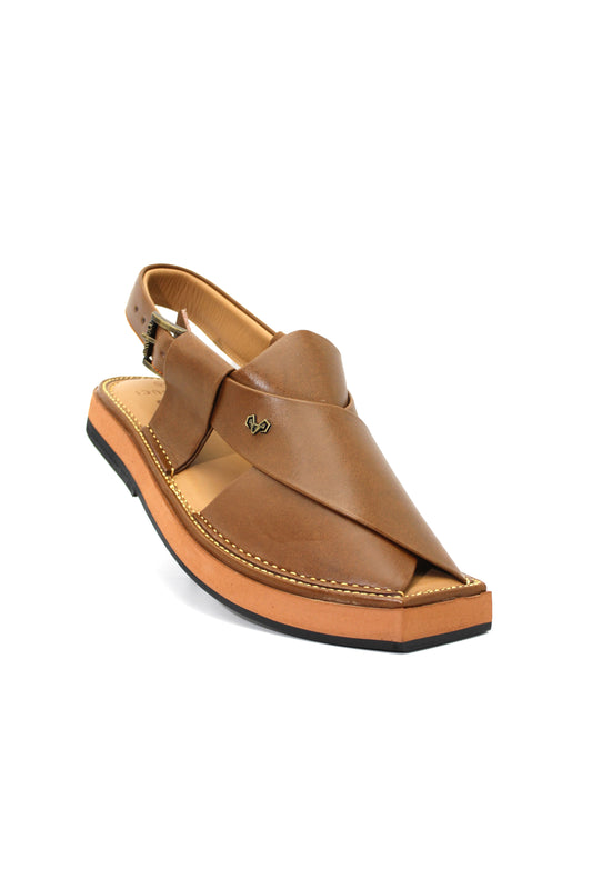 Luxury Mustard Peshawari Kaptaan Chappal