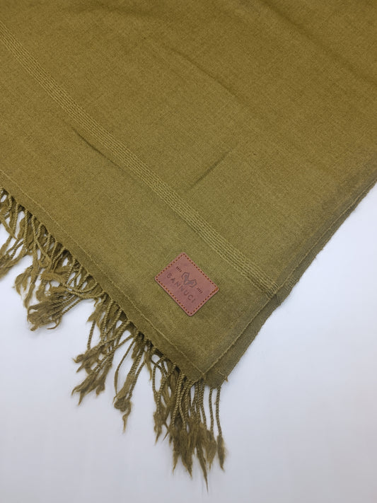 Premium Quality  Dubble fiber Hena plain Pure Woolen Shawl