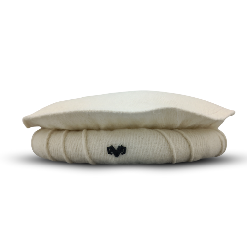 Luxury Hand Made Pure Woolen Off White Chitrali Pakol Cap