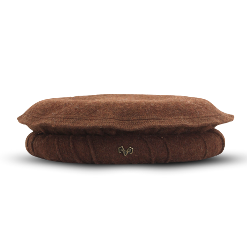 Luxury Hand Made Pure Woolen Chocolate Chitrali Pakol Cap